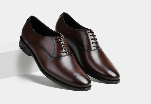 MARCEL | CLASSIC PLAIN TOE BROWN OXFORD