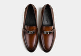 STELLAR | MEN MID-BROWN LEATHER LOAFERS