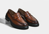 Men Penny Loafers in Burnished Tan | StrideGrip