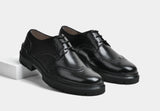 Men Black Brogue Laceups | StrideGrip