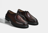 Men Brown Round toe Derby | StrideGrip