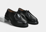 Men Black round toe derby | Stridegrip