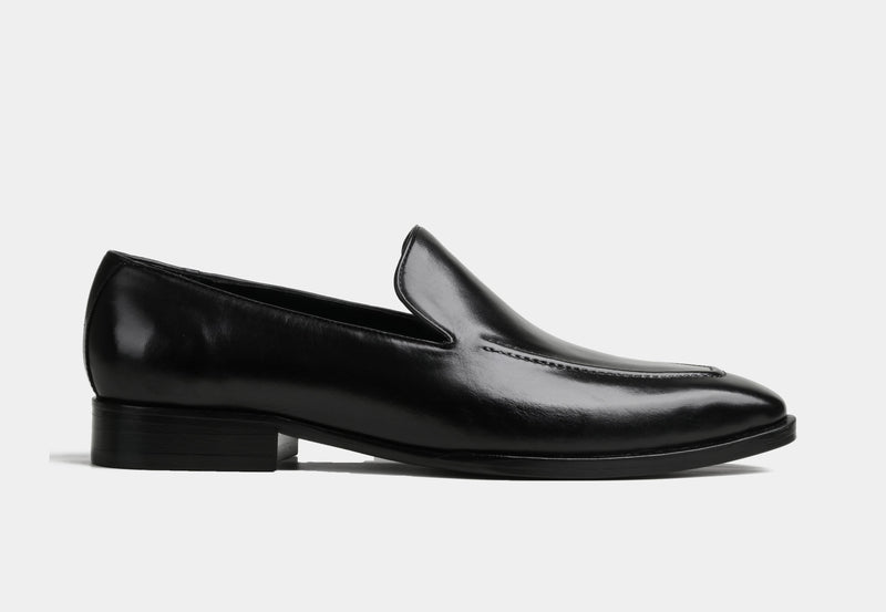 DAMIEN | BLACK MEN LEATHER LOAFERS