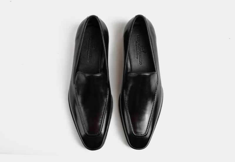 DAMIEN | BLACK MEN LEATHER LOAFERS