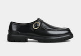 MEN BLACK MONK SINGLE BUCKLE SHOES | STRIDEGRIP