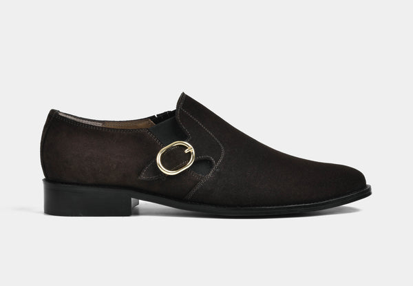 WESLEY | MEN BROWN SINGLE MONK SLIP-ON