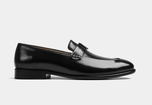 LEGENDRO | MEN BLACK SLIP-ON LOAFER SHOE