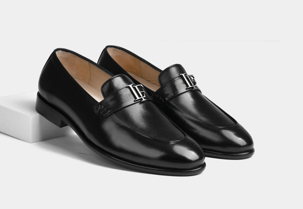 LEGENDRO | MEN BLACK SLIP-ON LOAFER SHOE