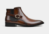 MARCUS | MEN BUCKLE BOOTS IN MID-BROWN