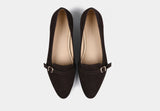 ADELIN SUEDE LEATHER PUMPS IN BROWN