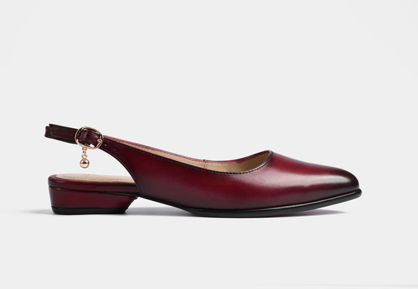 RENICIA SLINGBACK IN WINE PATINA