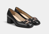 VALENCIA PUMPS IN BLACK LEATHER