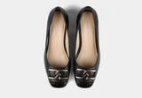 VALENCIA PUMPS IN BLACK LEATHER