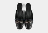 CAROLINE BLACK WOMEN MULES