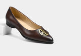 MIRELLA WOMEN LOAFERS IN BROWN LEATHER