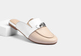 Alessi White Beige women Mules