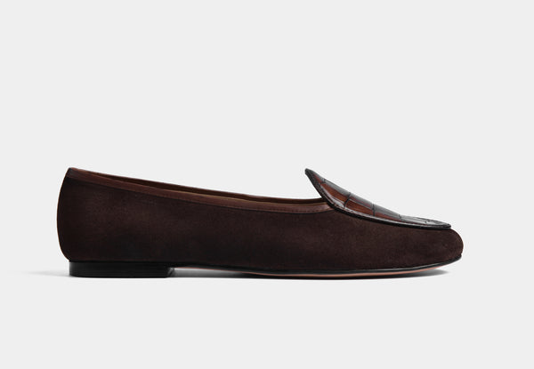 ERICA LEATHER LOAFERS IN BROWN