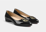 MIRELLA WOMEN LOAFERS IN BLACK PATENT LEATHER