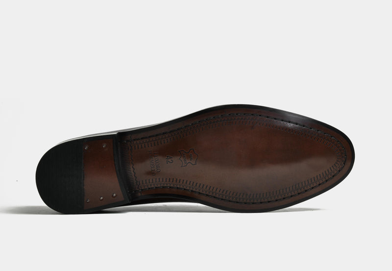 HUGO | MEN BLACK BROGUE CHELSEA BOOT - (SALE)