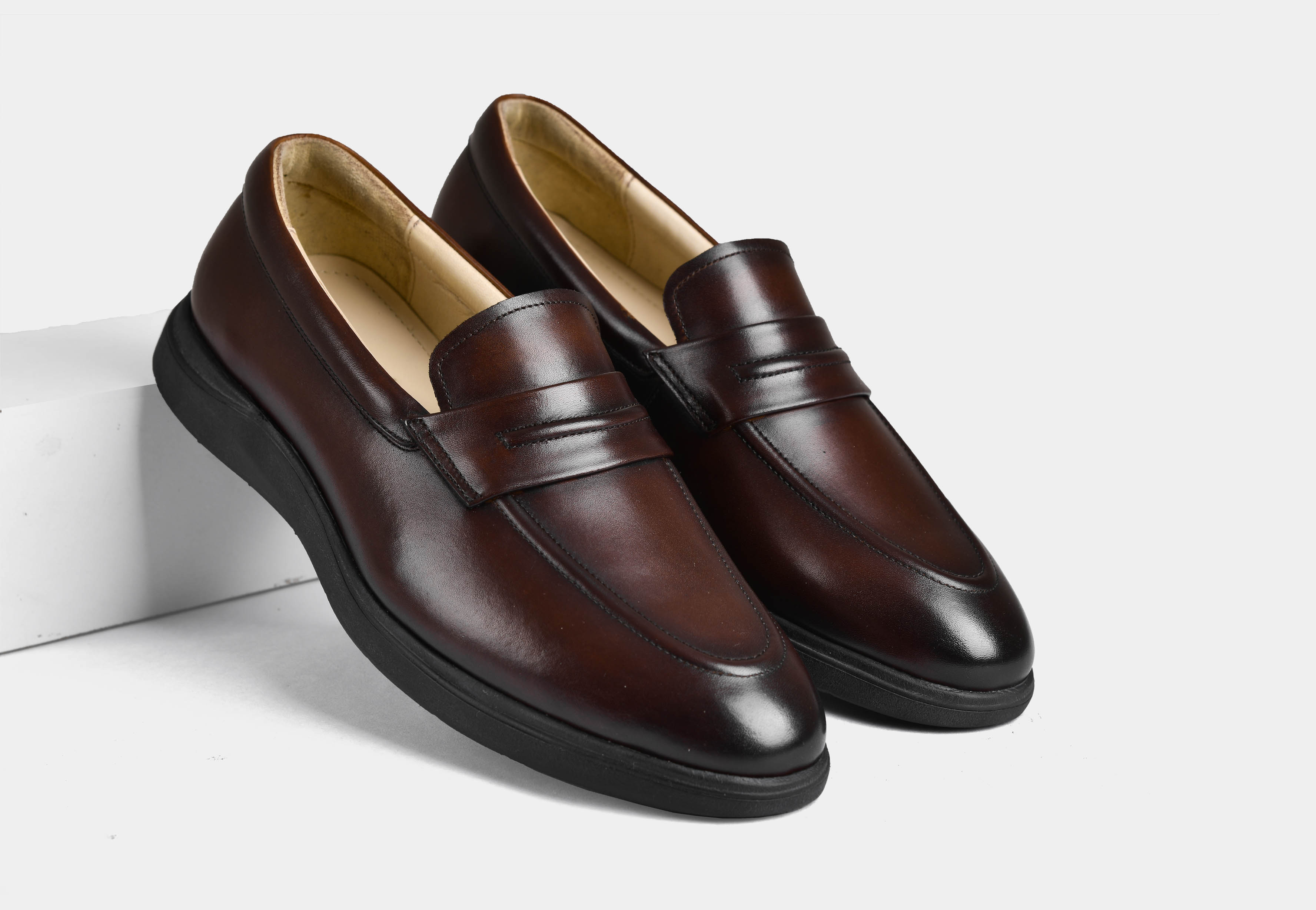Brown Penny Slip-on | Aero-Flex