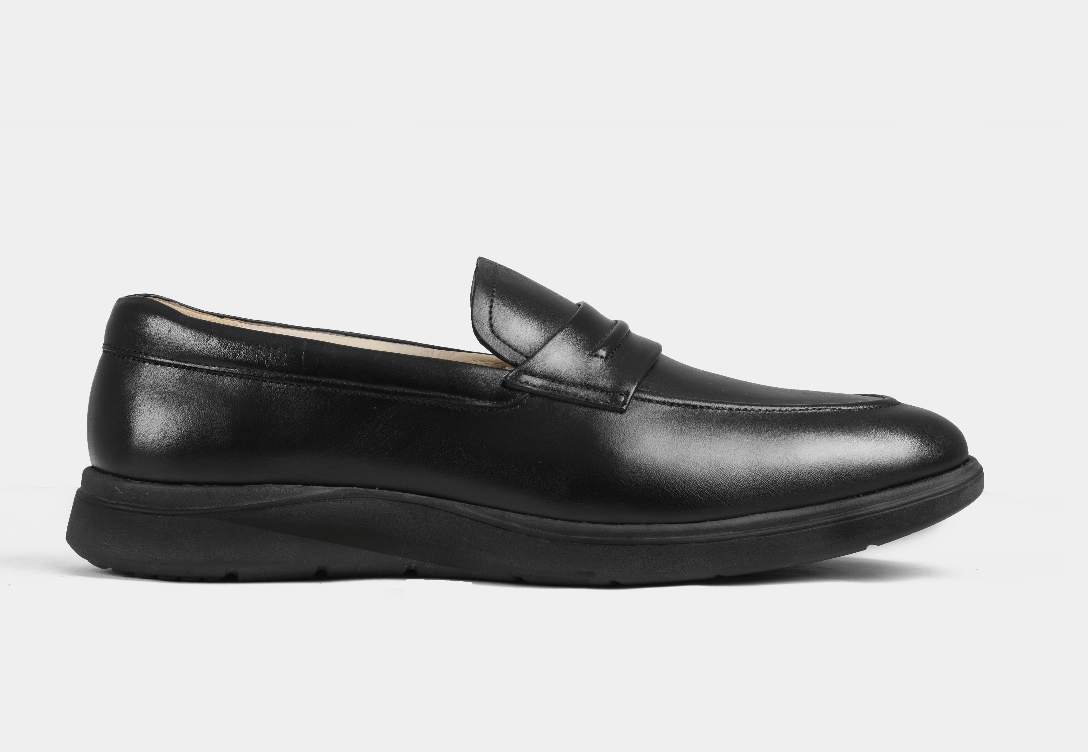 Black Penny Slip-ons | Aero-Flex