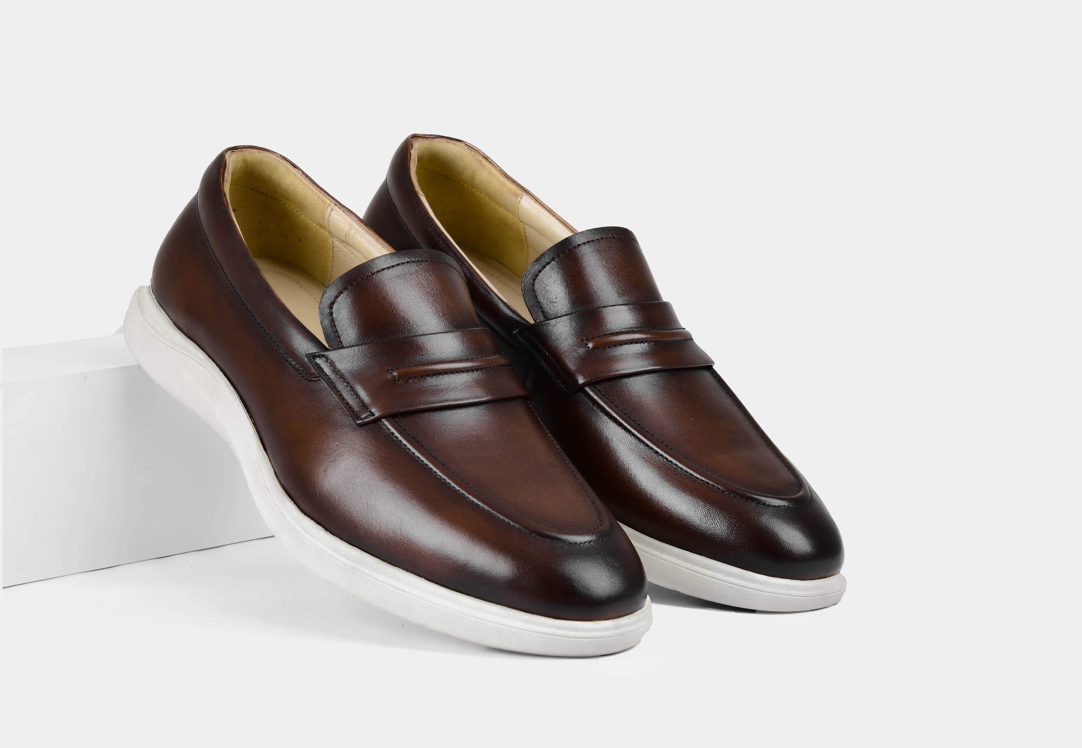 Brown Hue Penny Slip-on | Aero-Flex