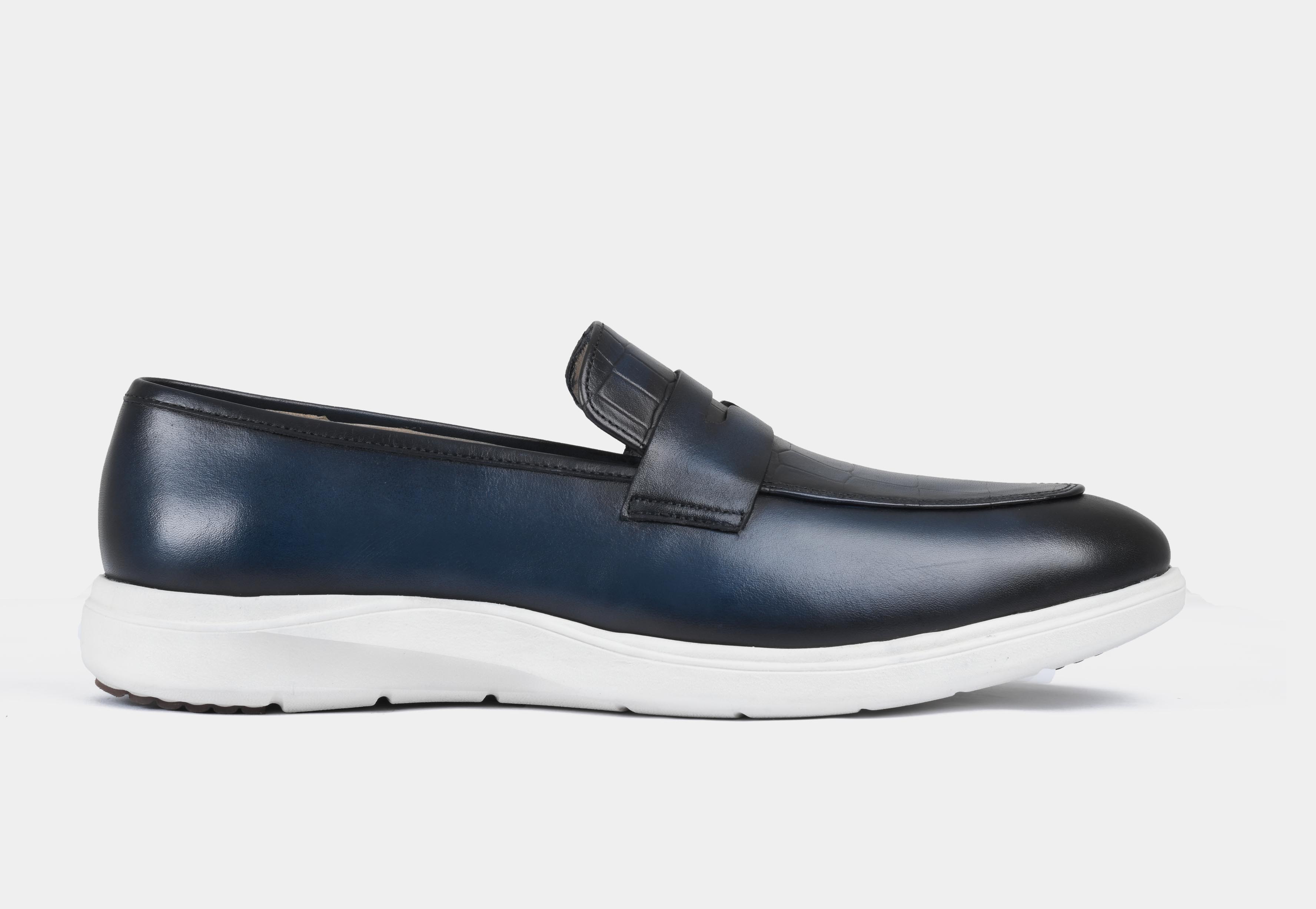 Blue Croc Penny Slip-on | Aero-Flex
