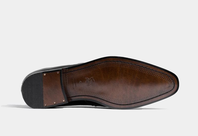 COSMIN | MEN LEATHER SLIPON IN BROWN