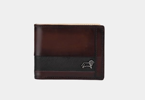 Brown Safiano leather Accent | Leather Wallet