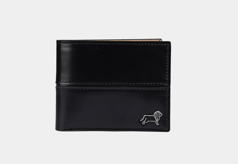 Black Burnished | Leather wallet