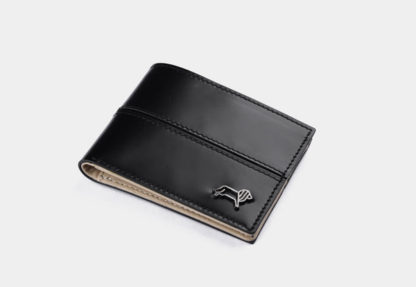 Black Burnished | Leather wallet