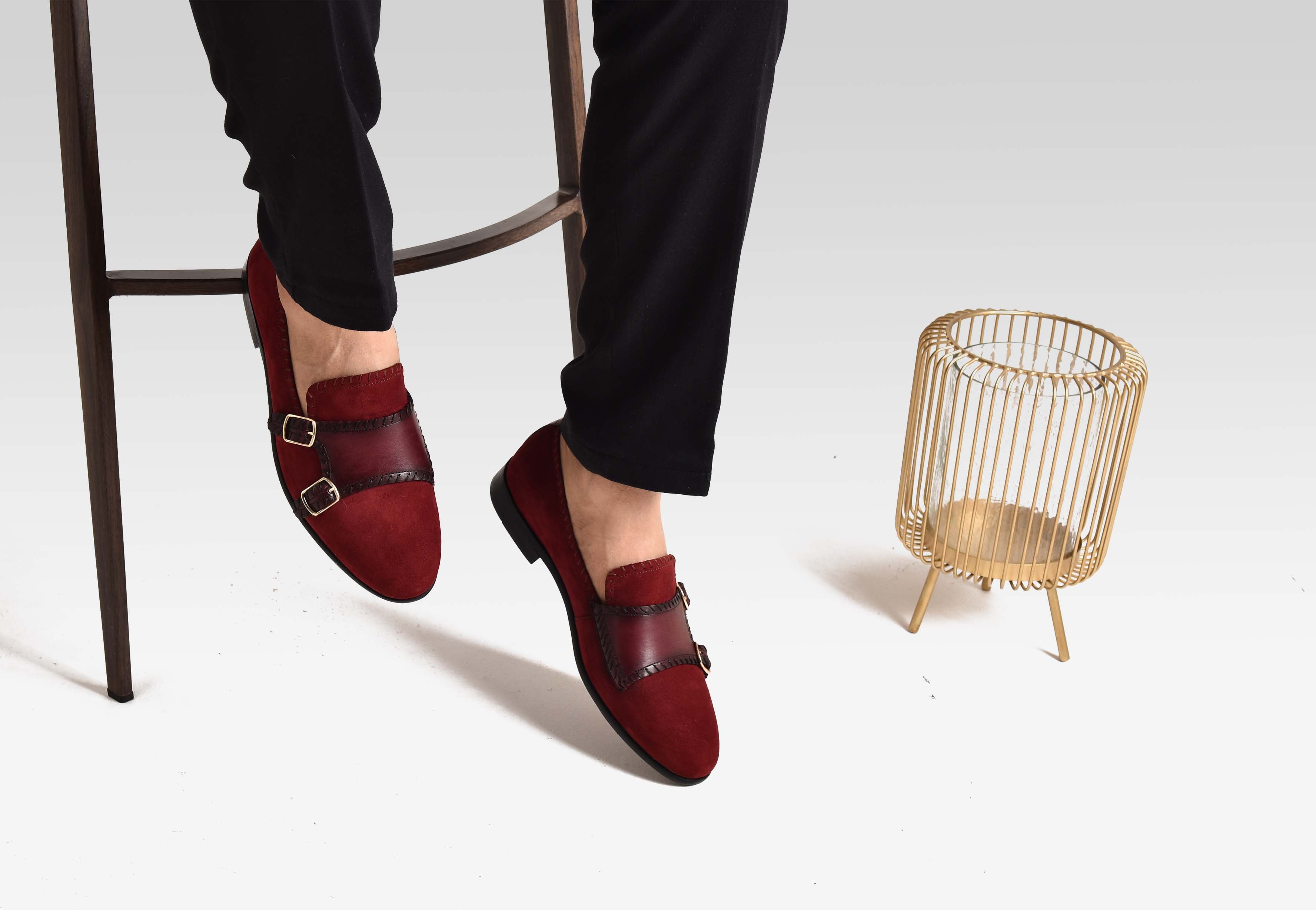 ARNO | Ruby Suede with Double Straps