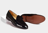 ARNO | Black Patent Calf with Bow-Tie Silhouette