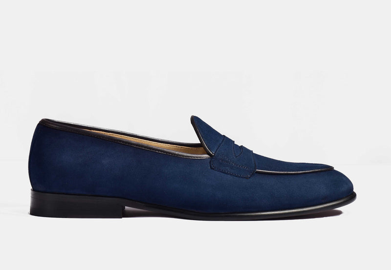 ARNO | Blue Suede With Grand Penny