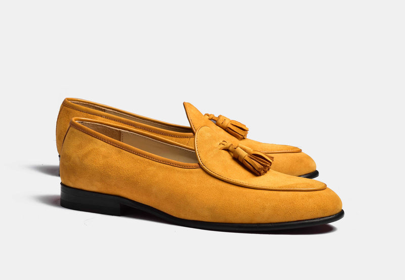 ARNO | Yellow Suede With Classic Tassels