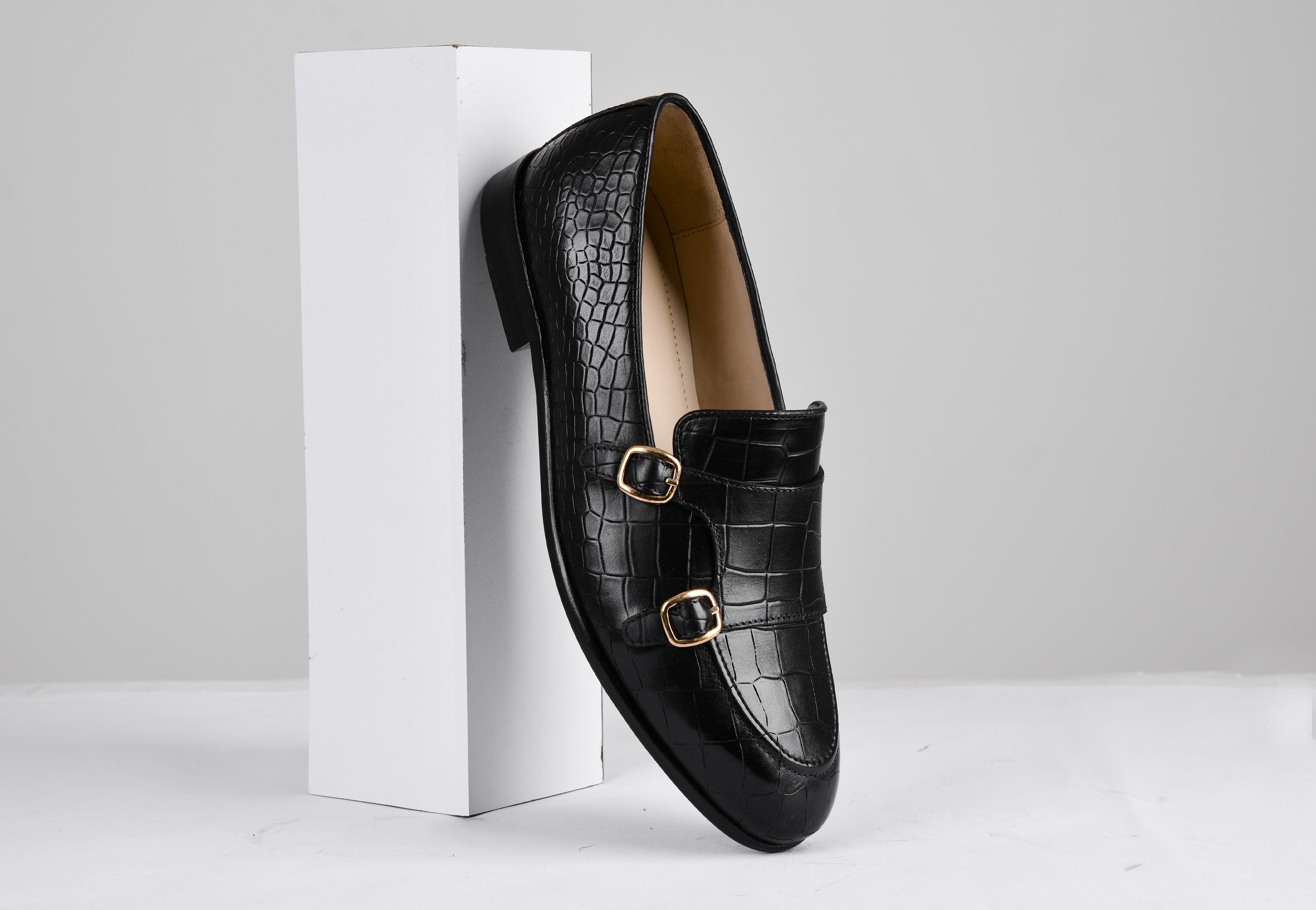 Valeria Croc Black (SALE)