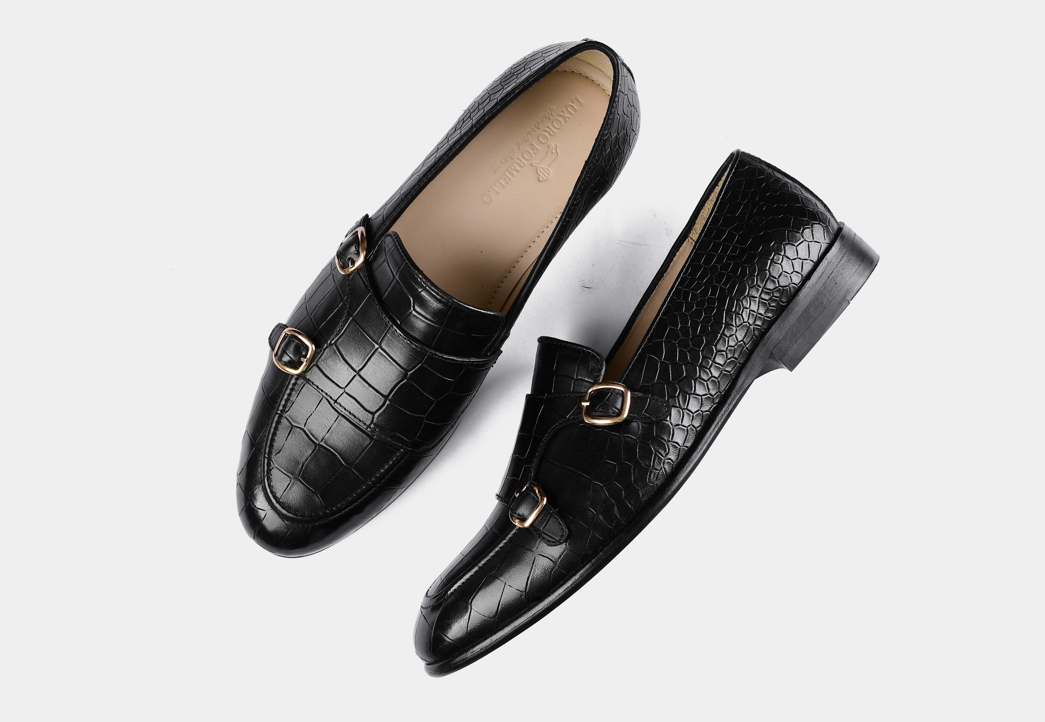 Valeria Croc Black (SALE)